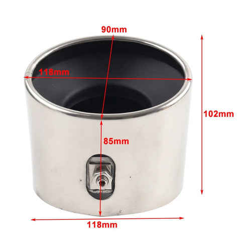Honda Accord Steel Rear Exhaust Muffler Tip (2008-2012)