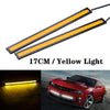 Camping Caravan Boat Car Waterproof 2 x 12V Amber DRL COB LED Strip Lights