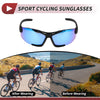 Motorcycle Goggles Riding Ice Blue Lens Black Frame Tri-acetel Cellulose