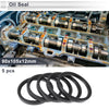 Oil Seal 5 Pcs 90x105x12mm Black Nitrile Rubber Seal Ring Rotary Shaft