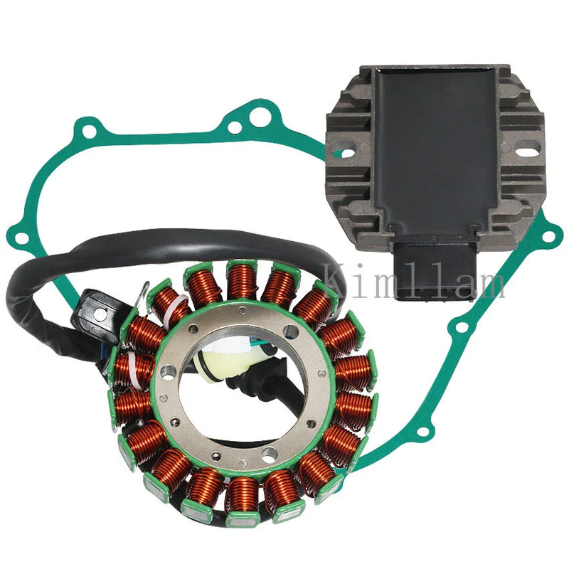 Yamaha YFM450FWA Kodiak Magneto Stator, Regulator Rectifier, Gasket (03-14)