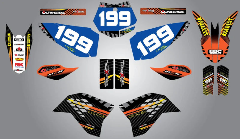 KTM 65 Custom Graphic Kit Factory Style (2009-2015)