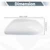 Toyota Camry Pair / Rearview Mirror Cover Cap White (2018–2021)