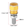 Make Model Bolts / 4pcs / License Plate Bolts Aluminum Alloy Gold Tone