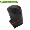 Honda Civic Pebbled Gear Shift Knob Cover 1 x Black Red Faux Leather