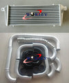Car Aluminum Intercooler 450x230x52mm + 2.25" Piping + Black Silicone Hose