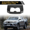 Toyota Tundra Carbon Fiber Armrestbox Rear Cup Holder Covers (2022-2024)