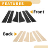 Mercedes Benz B-Class (2020-2023) Black 6 x Car Pillar Window Trim Covers