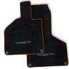 Lamborghini Huracan Coupe Orange Rounds Black Tailored Carpet Floor Mats