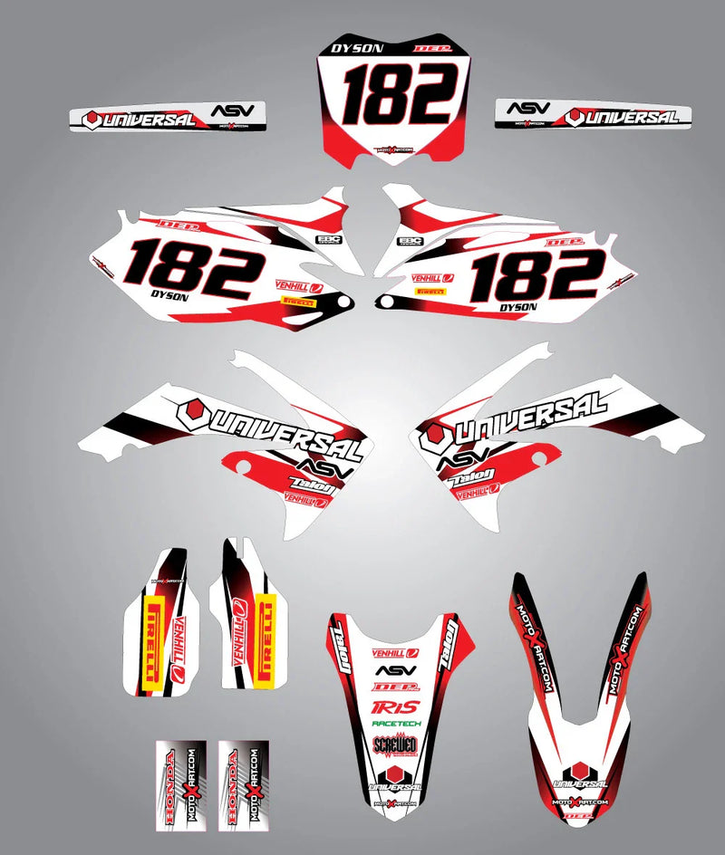 Honda CRF 450 (2009-2012) STORM STYLE Decals Custom Graphics Full Kit