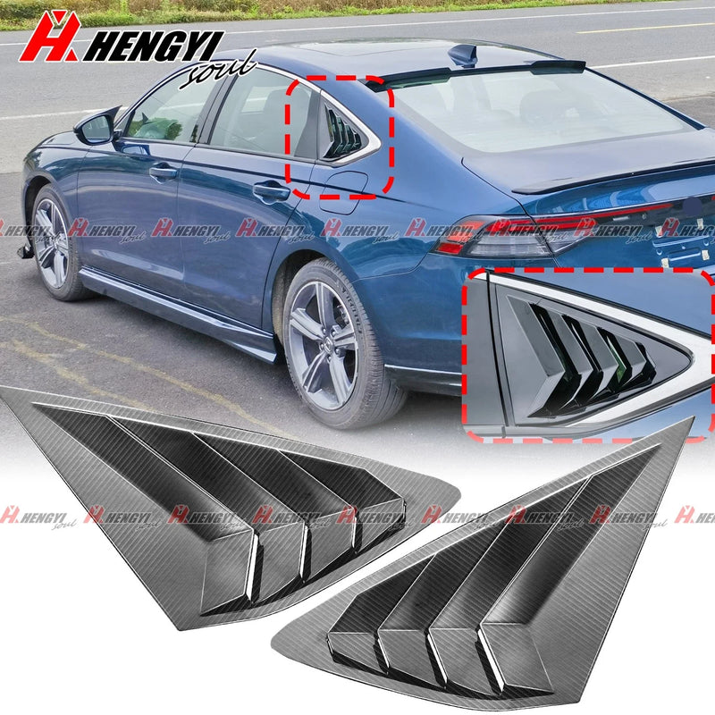 Honda Accord 2x Rear Side Window Louver Shutter Cover