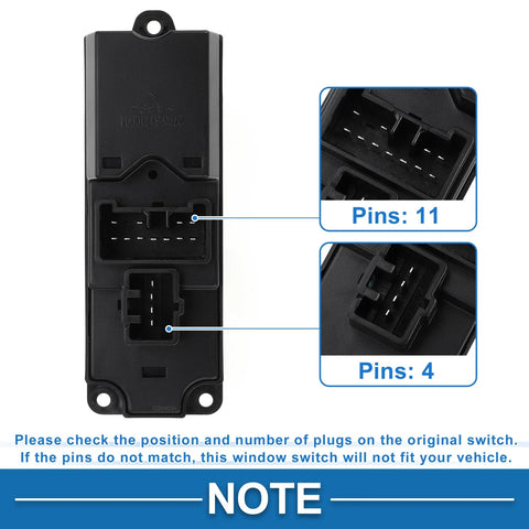 Ford Ranger Front Right Power Window Switch (2012-2015)