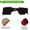 Mazda CX-30 20-24 Sun Protector Pad Black Red Dashboard Cover Mat