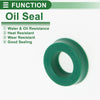 Oil Seal Rotary Shaft Seal TPU 8x14x4mm High Pressure Green 5 Pcs