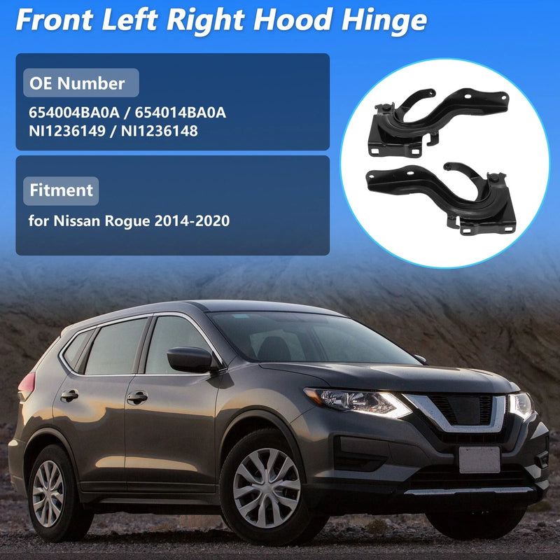 Nissan Rogue 2014-2020 Hood Hinge ( No.654004BA0A, 654014BA0A)