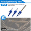 Harley Davidson Touring Street Glide Blue 2 x Windshield Bolts