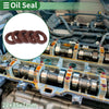 Oil Seal Rotary Shaft Seal FKM Rubber 22x35x7mm Brown 5 Pcs