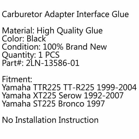 Yamaha XT225 TTR225 ST225 Intake Manifold Carburetor (1992-2007)