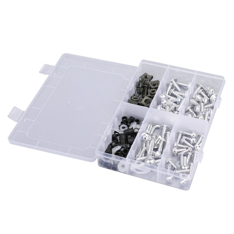 177 x Fairing Screws Silver Bolts Trim M5/M6