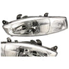 Mitsubishi CE Lancer Mirage Coupe Hatch LH+RH Headlights (2) (1998-2004)