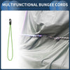 26cm Adjustable Bungee Cords with Metal Buckle - Green - 20 Pcs