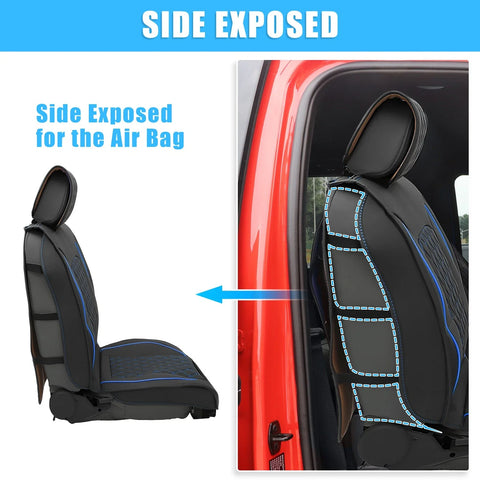 Dodge Ram (2009-2023)  Black Blue Seat Covers Cushion Cover