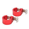 HONDA XR400 Motard Red Front Brake Hose Guide Holders (2005-2008)