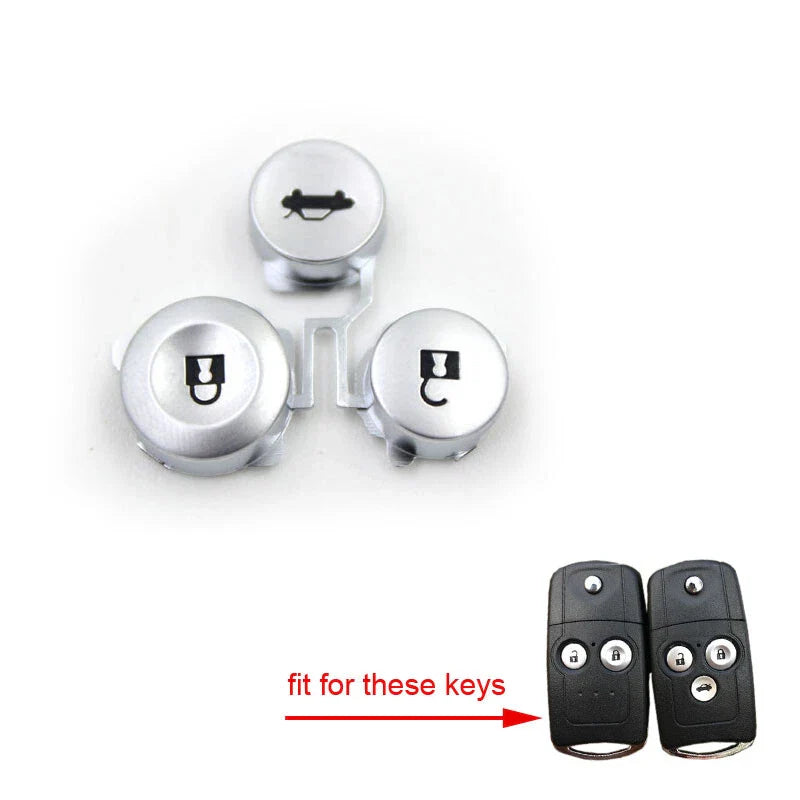 Honda Accord CRV 2set Replacement Remote FOB Key Pad 2&3 Buttons Pad Kit fit