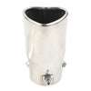 Car Stainless Steel Heart Shaped Exhaust Tail Muffler Tip