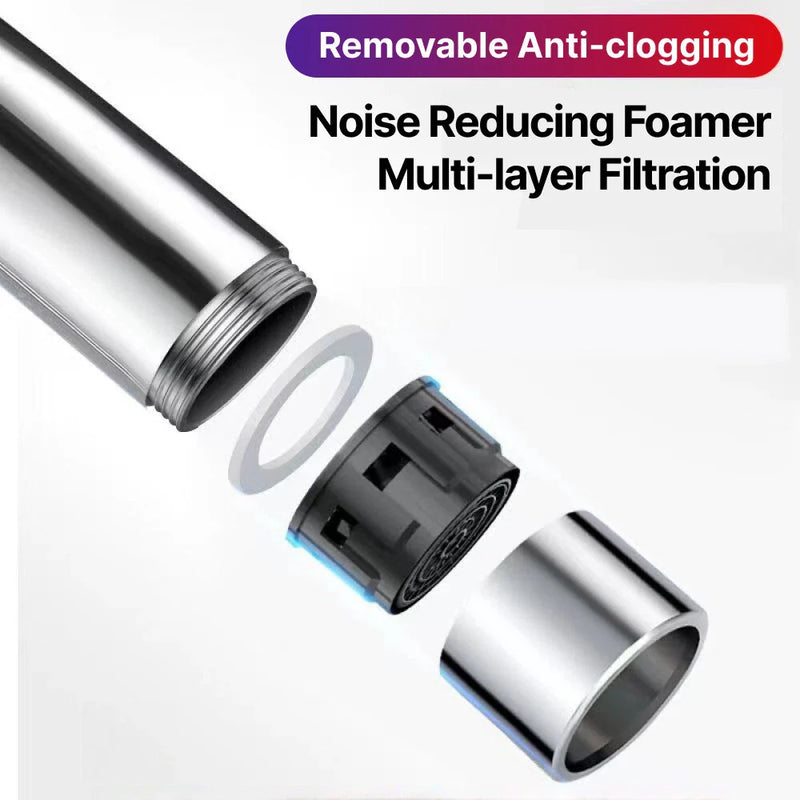 Durable Hot&Cold Stainless Steel Faucet Sink Mixer Sprayer Single-Handle