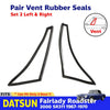 Vent Rubber Weatherstrip Pair Fits Datsun Fairlady Roadster SR311 1967-70 D12