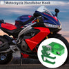 Square Fingerprint Motorcycle Hanging Hook Green 72mm