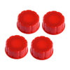 4PC Gas Can Coarse Thread Base Cap Covers w/ Sealing Gaskets