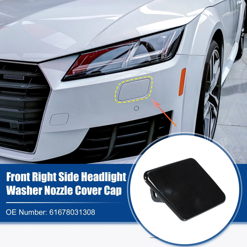 BMW 325i Black Right Front Headlight Washer Nozzle Cap