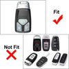 Audi S5 Sportback Silver 3-Button Smart Remote Key Fob Cover (2018-2019)