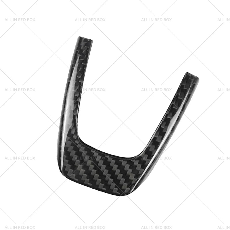 Fiat 500 Abarth 09-19 Black Carbon Fiber Steering Wheel Cover