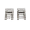 Juki Brother Singer Janome Babylock 2 x Satin Stitch Snap-On Presser Feet