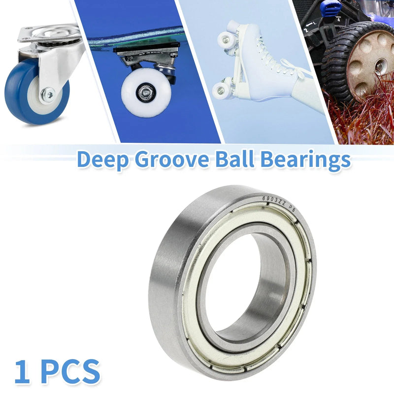Scooter Skateboard Wheel Deep Groove Ball Bearings P5 17x30x7mm