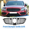 Mercedes-Benz GLE 2015-2019 Black Grills Front Upper Bumper Grille
