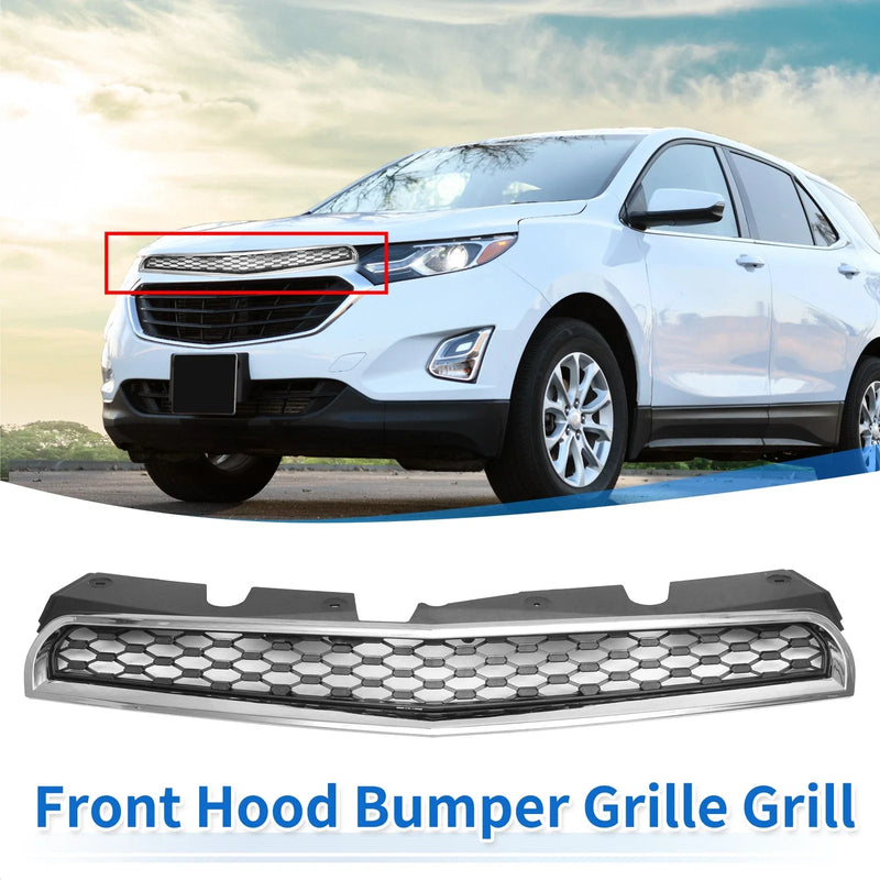 Chevrolet Equinox (2010 - 2015) Chrome Silver Front Upper Bumper Grille