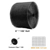 8" x 100ft Solar Panel Bird Guard & 100 x Stainless Steel Fasteners Clips
