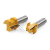 Woodworking 2 x 1/2" Shank Mini Tongue & Groove Router Bits (No Year)