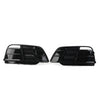 Audi Q5 SQ5 Black Front Bumper Fog Light Grille Covers (2018-2022)