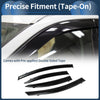 Honda Civic 2006 Side Window Vent Visors Black 1 Set Window Deflectors