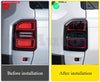 Land Cruiser Prado J250 LC250 Rear Tail Light Lamp Cover Smoky-black (2024–2025)