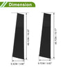 Dodge Ram (2009-2018) - Black Finish 4 x Pillar Window Trim