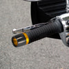 Motorcycle Gold Tone 2 x 18mm Handlebar End Caps Plug CNC Aluminum Alloy