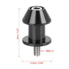 M6x1.0 Motorcycle CNC Swingarm Sliders Spools Bobbins Frame Screw Black