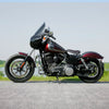Harley Dyna Street Bob Wide Glide Black Red Driver Solo Seat (2007-2017)