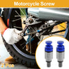 Motorcycle Screw M5x0.8 Fork Air Bleeder Valve Metal Blue 2 x Pcs